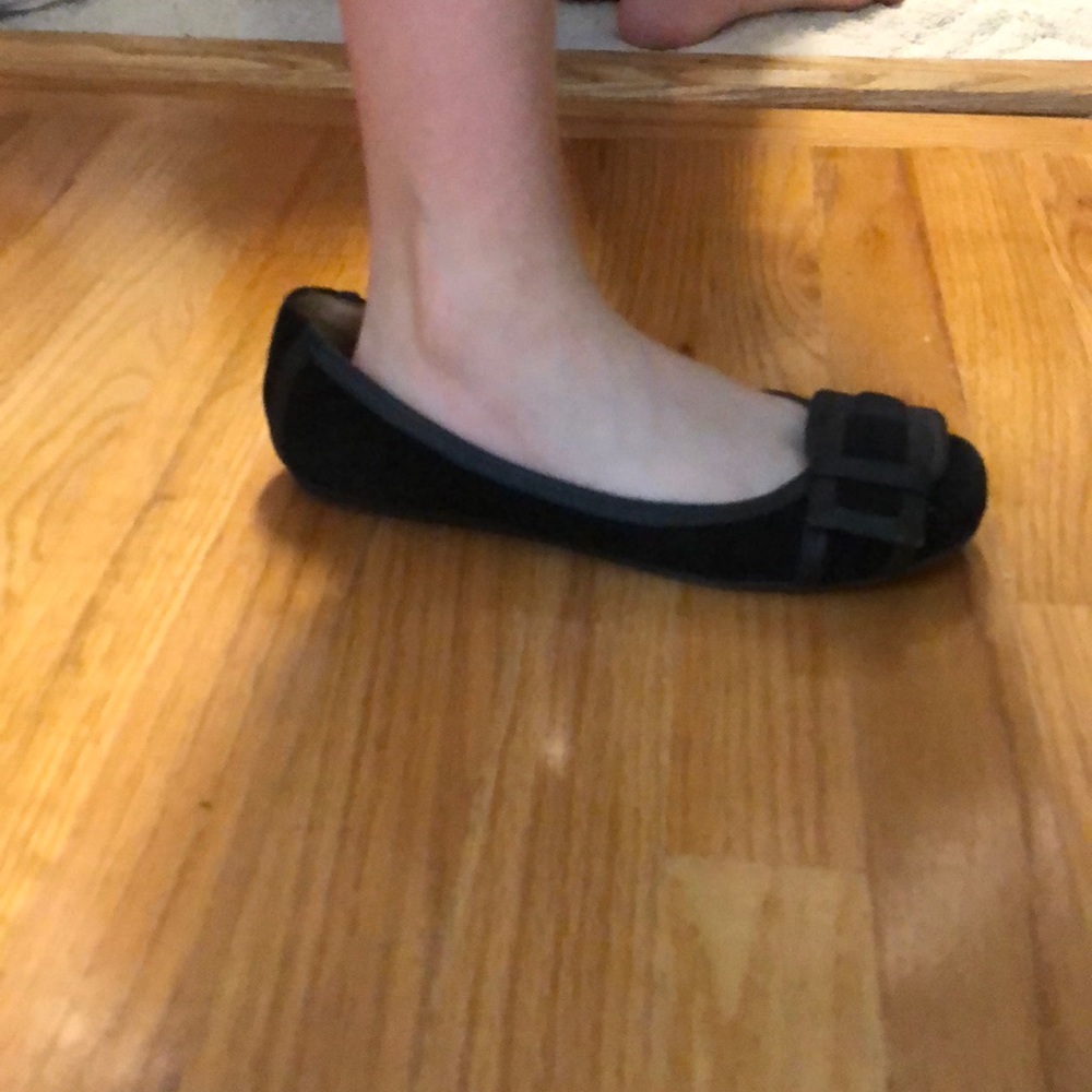 Black suede flats - Picture 1 of 4